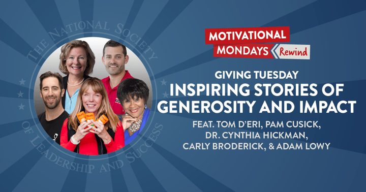 Giving Tuesday: Inspiring Stories of Generosity and Impact (Feat. Tom D’Eri, Pam Cusick, Dr. Cynthia Hickman, Carly Broderick, & Adam Lowy)